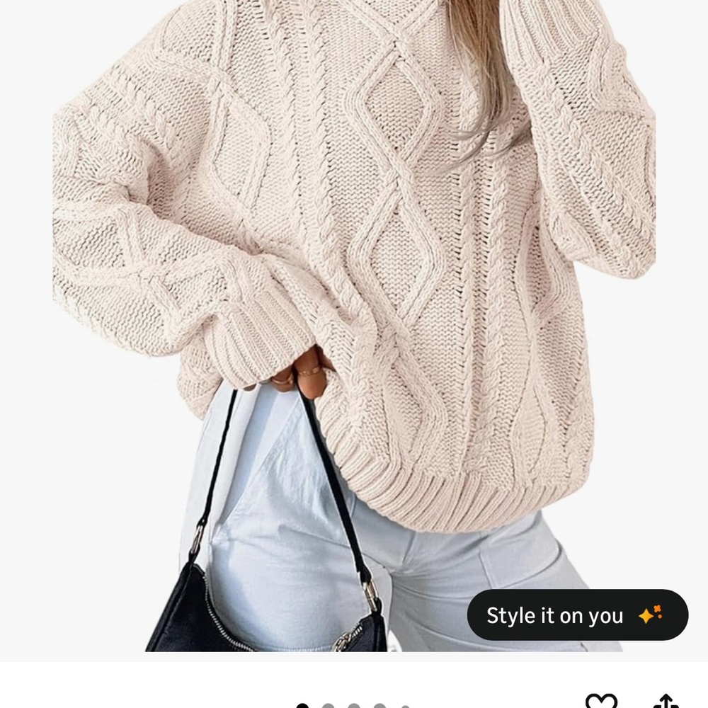 Cozy Cream Cable Knit Sweater